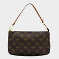 Excellent Condition LOUIS VUITTON Monogram Pochette Accessoires Accessory Pouch Handbag M51980 VI0031