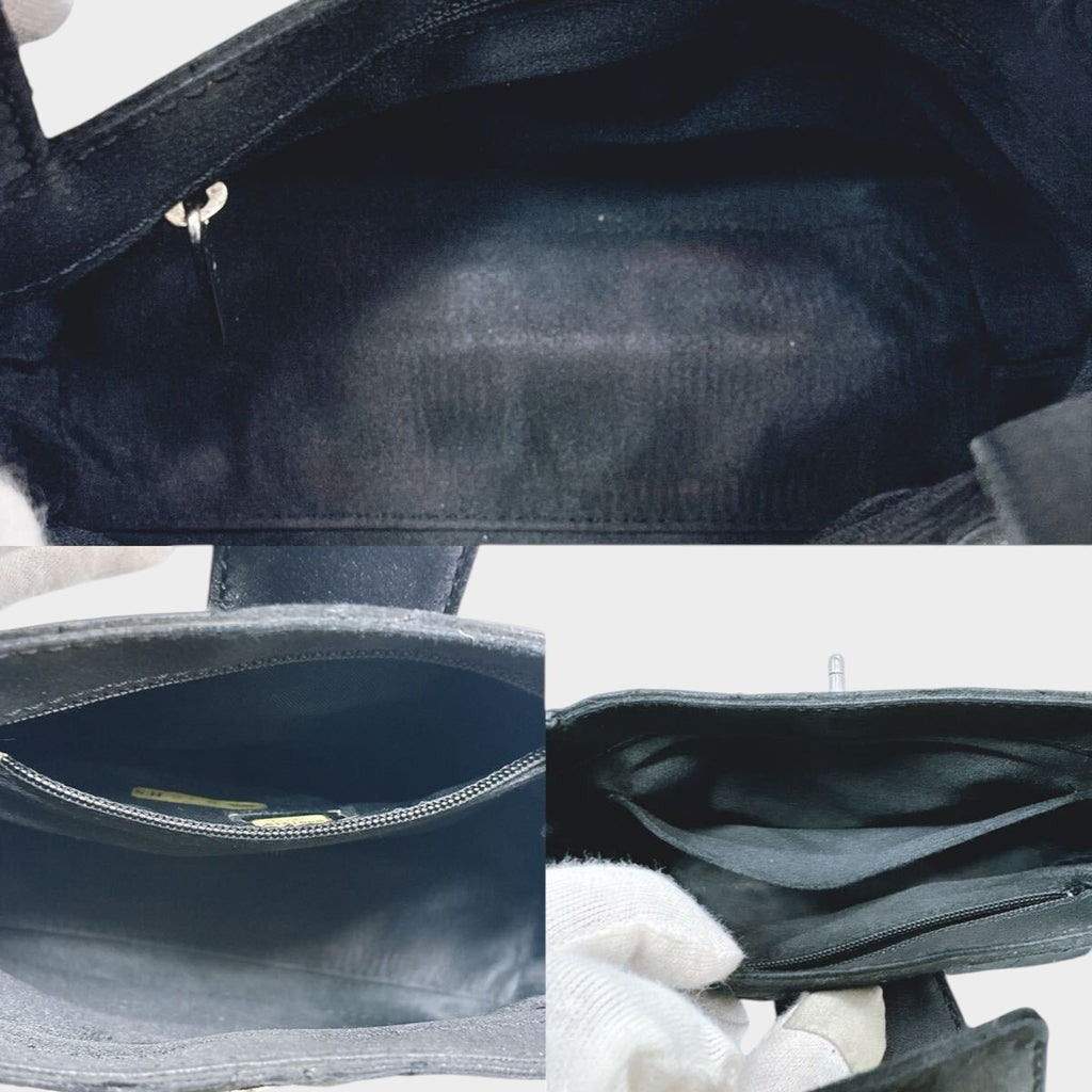 Mini Matelassé Satin Handbag, Black, Turnlock Closure, Mini Size, Compact, Boutique Style, tasche