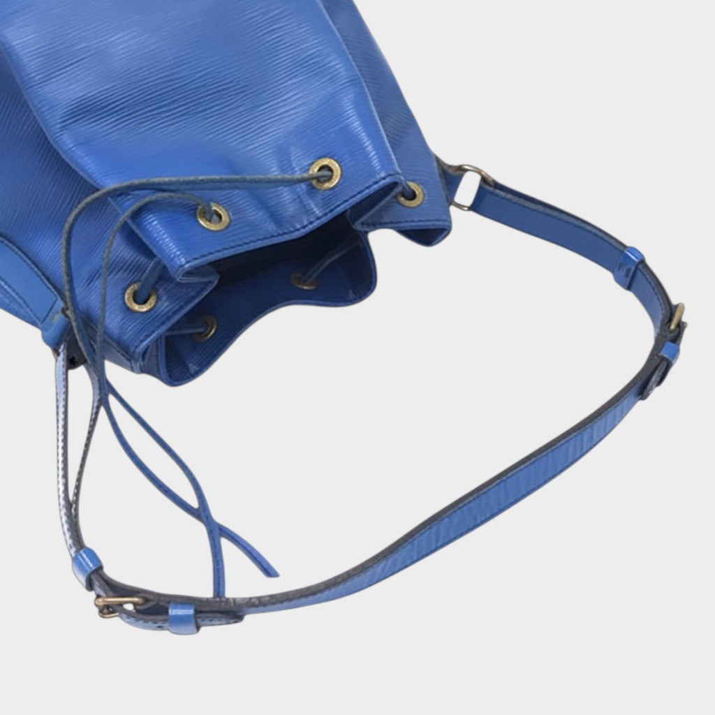 Louis Vuitton Epi Noe M44005 Drawstring Shoulder Bag, Toledo Blue, Women's