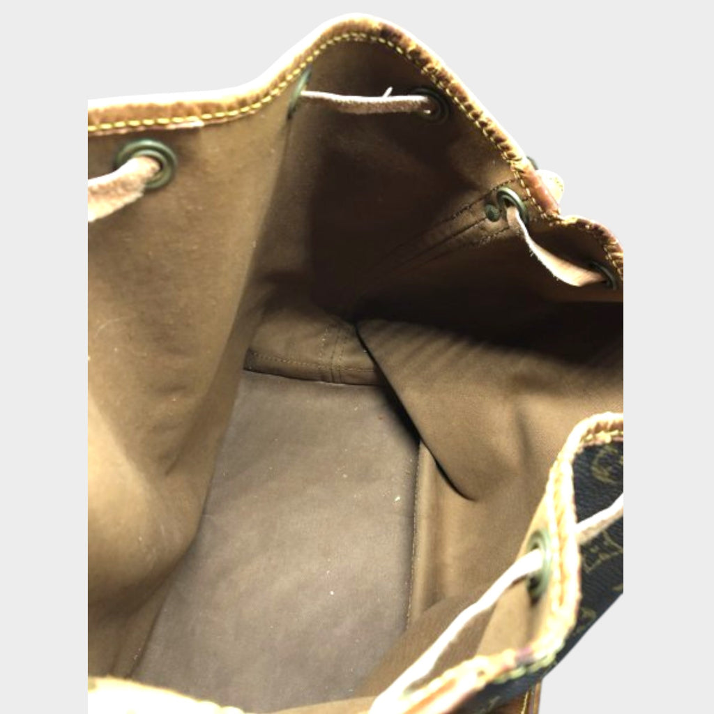Louis Vuitton Monogram Noe Shoulder Bag Drawstring Brown Brand Bag Vintage