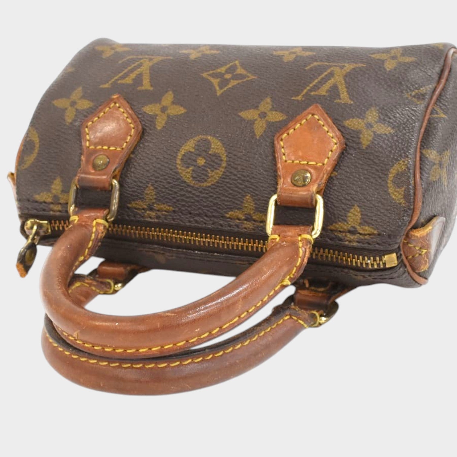 LOUIS VUITTON Louis Vuitton Handbag Mini Speedy M41534 Monogram Brown