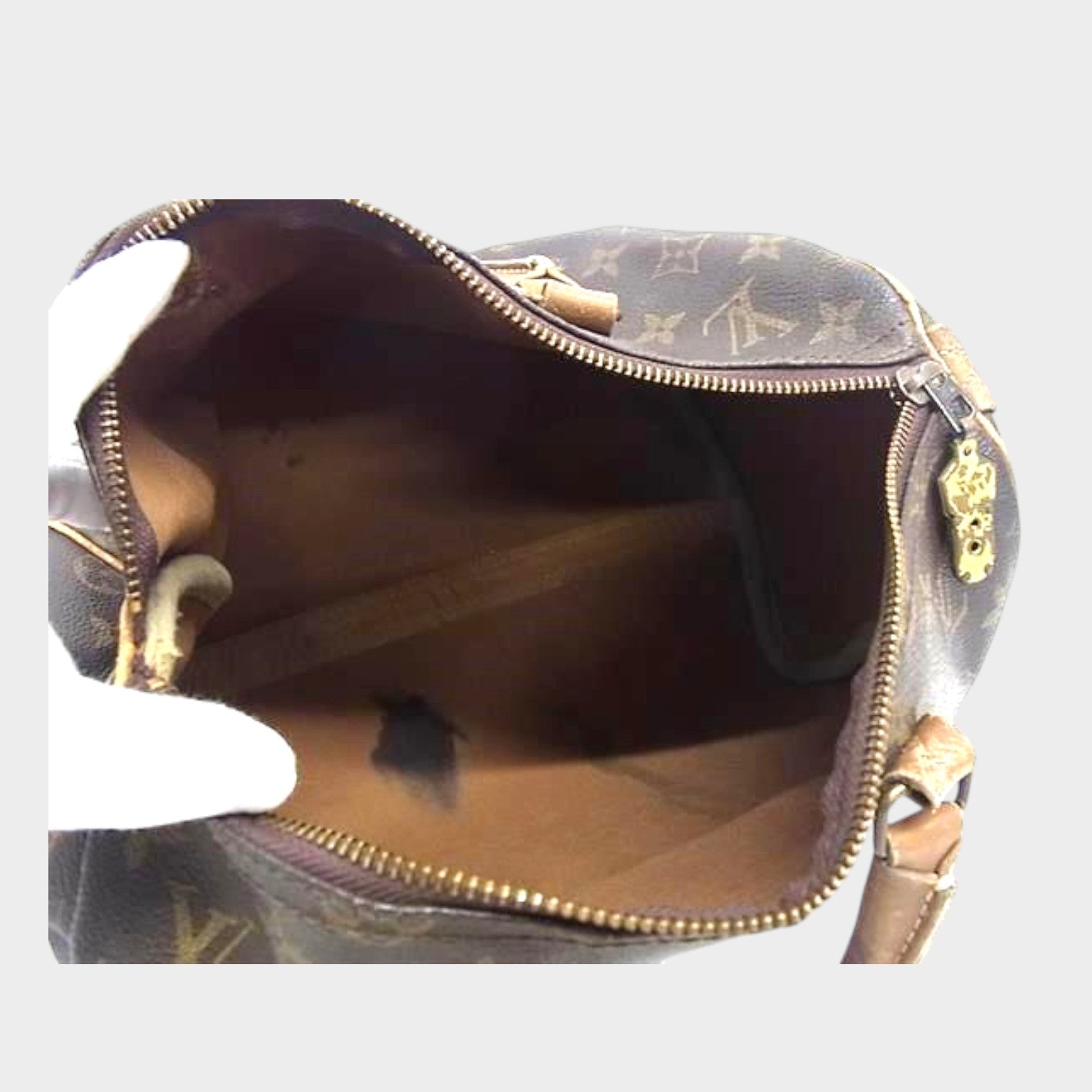 LOUIS VUITTON M41526 Vintage Monogram Speedy 30 TALON Zip Made in USA Boston Bag BQ5565