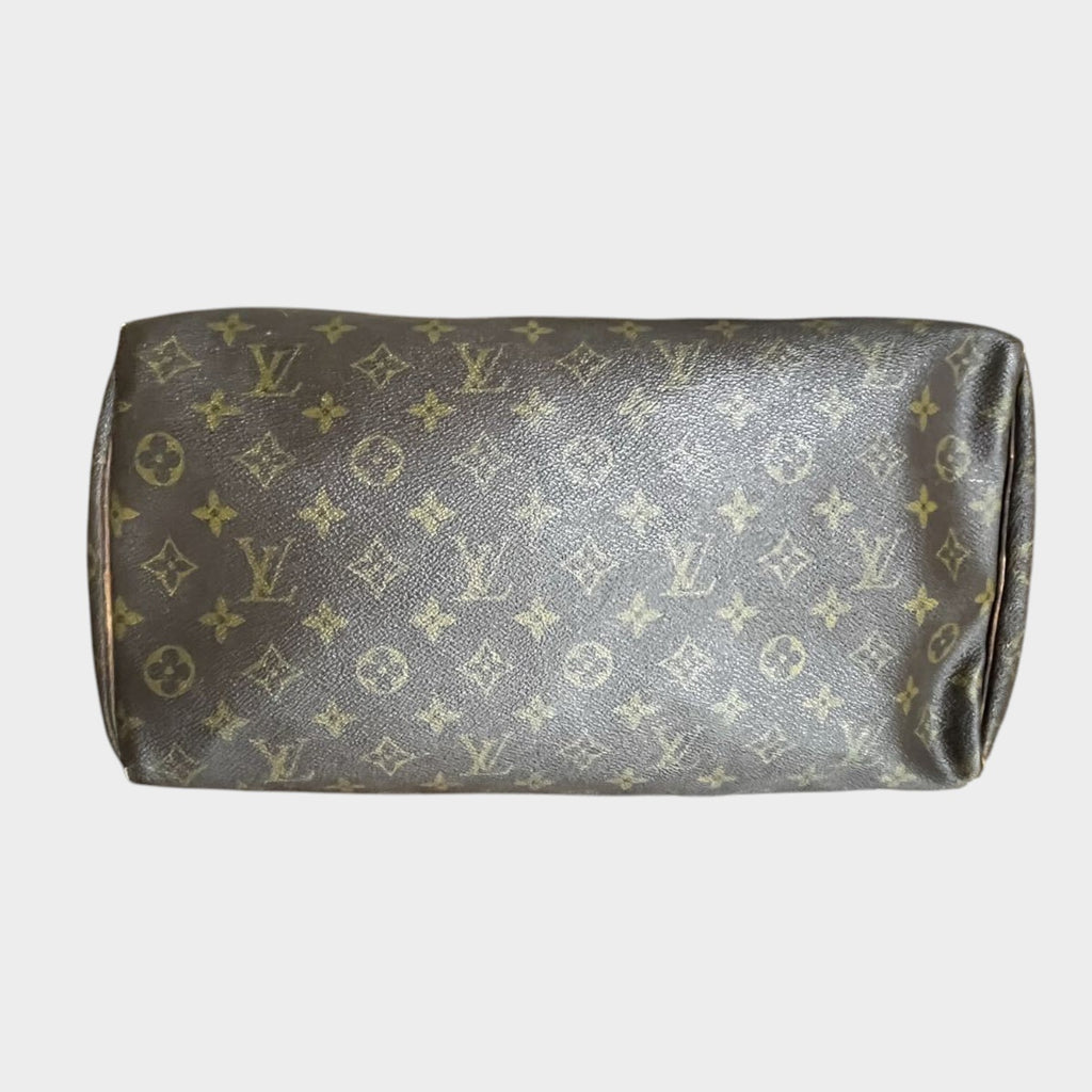 LOUIS VUITTON Monogram Speedy 35 with Padlock (Key not included) Tasche