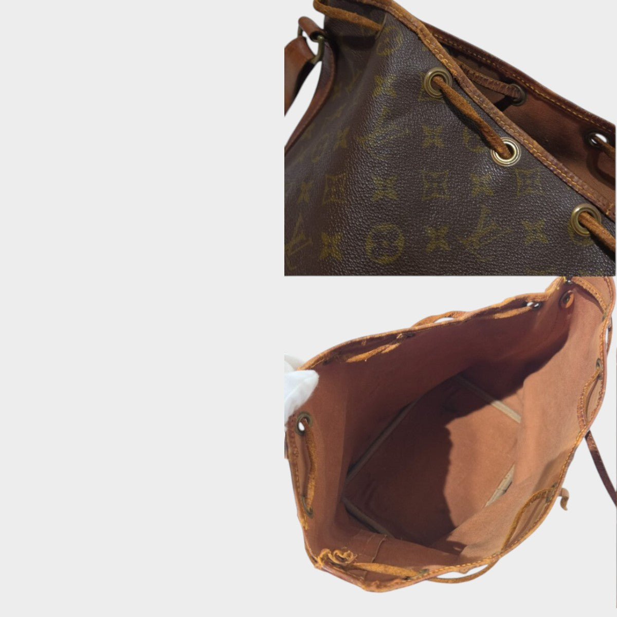 Louis Vuitton Monogram Petit Noé Drawstring Shoulder Bag Tasche