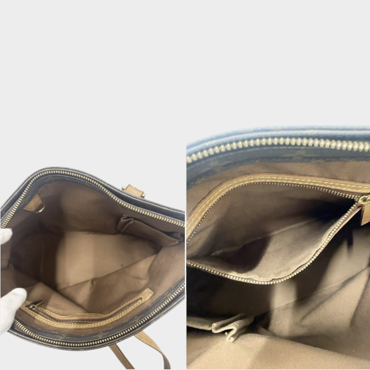 Louis Vuitton Monogram Cabas Piano M51148 Tote Bag Handbag Tasche