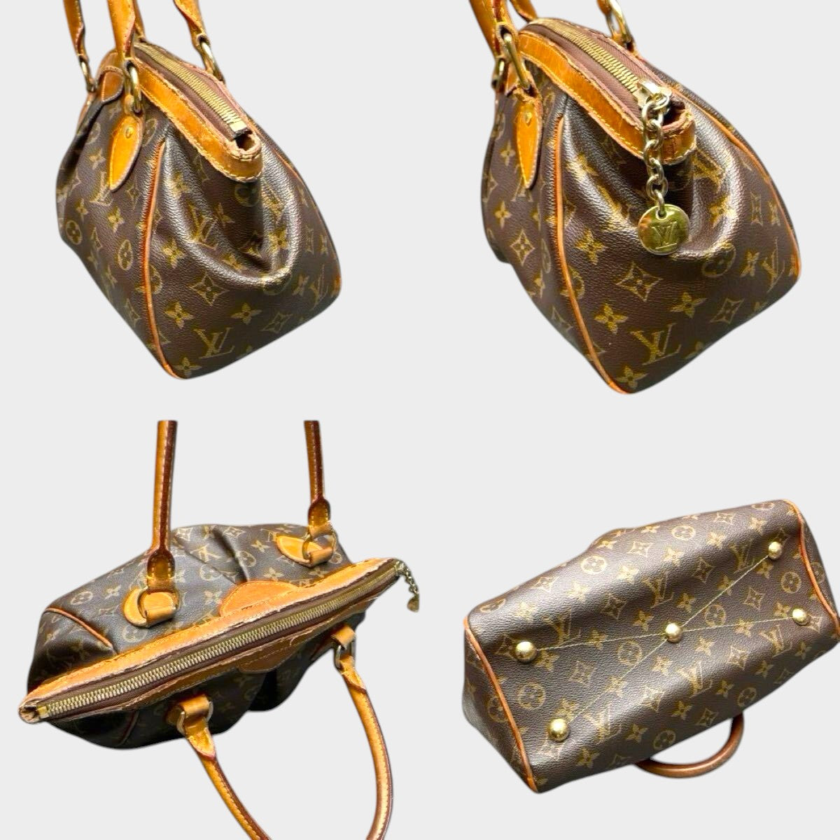 LOUIS VUITTON Handbag Tivoli PM M40413 Monogram Serial VI4130