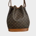 LOUIS VUITTON Noe M42224/AR0970 Shoulder Bag, Monogram Canvas, Louis Vuitton, Brown, Gold Hardware, Drawstring, Women's