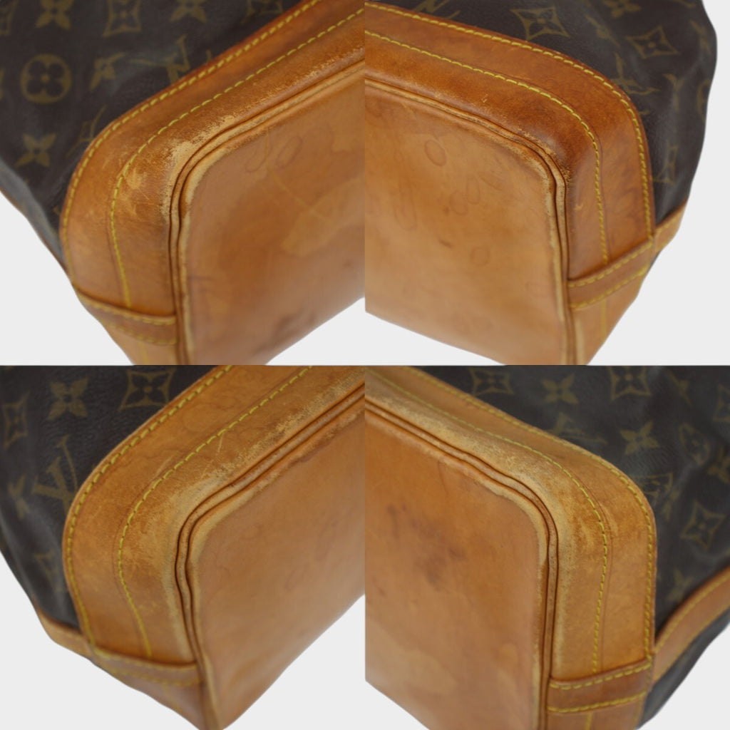 Louis Vuitton Noe One Shoulder Bag Drawstring Bag Monogram Brown Gold Hardware M4222
