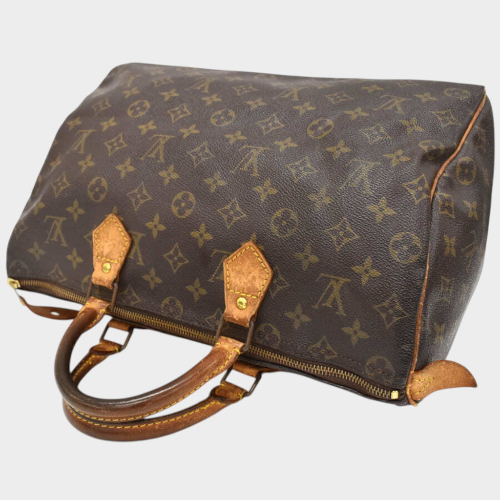 Louis Vuitton Handbag Speedy 35 M41524 Monogram Canvas Leather Tasche