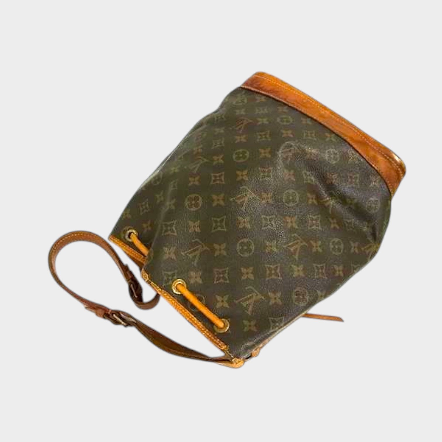 LOUIS VUITTON M42226 Monogram Petit Noé Drawstring Shoulder Bag, Men's/Women's, Brow