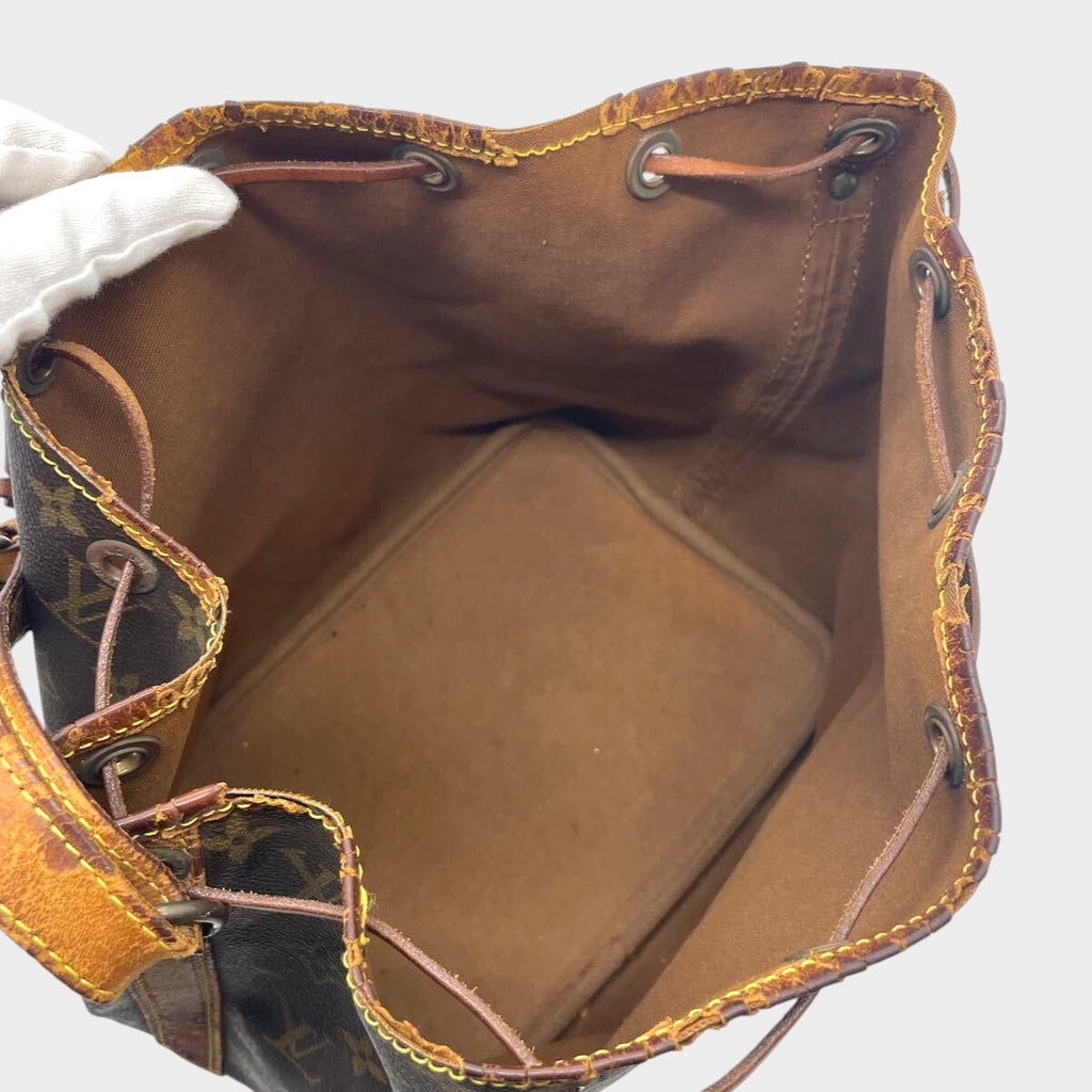 LOUIS VUITTON Monogram Petit Noé Shoulder Bag, Louis Vuitton Drawstring Type