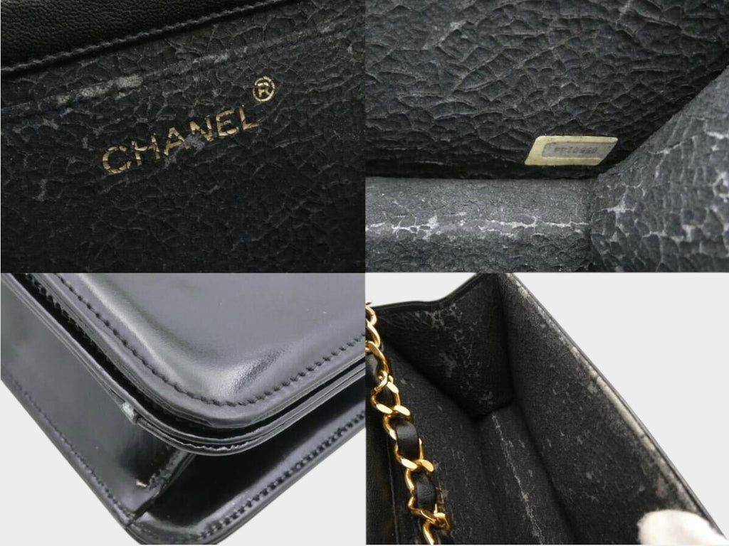 CHANEL Matelassé Enamel Coco Mark Push-Lock Chain Shoulder Bag