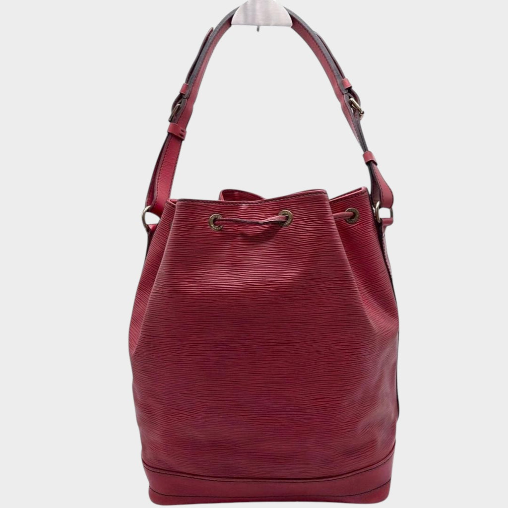 LOUIS VUITTON Noe Epi drawstring shoulder bag, red, serial code, made in France