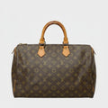 Louis Vuitton Monogram Speedy 35 Boston Bag M41524/Tasche/Dark