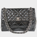 HANEL Chanel Matelassé Coco Mark Turnlock Chain Shoulder Bag Vintage Black