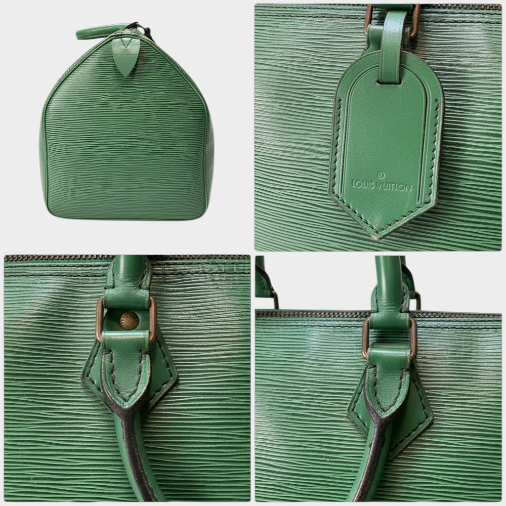 LOUIS VUITTON Epi Speedy 25 Borneo Green Handbag