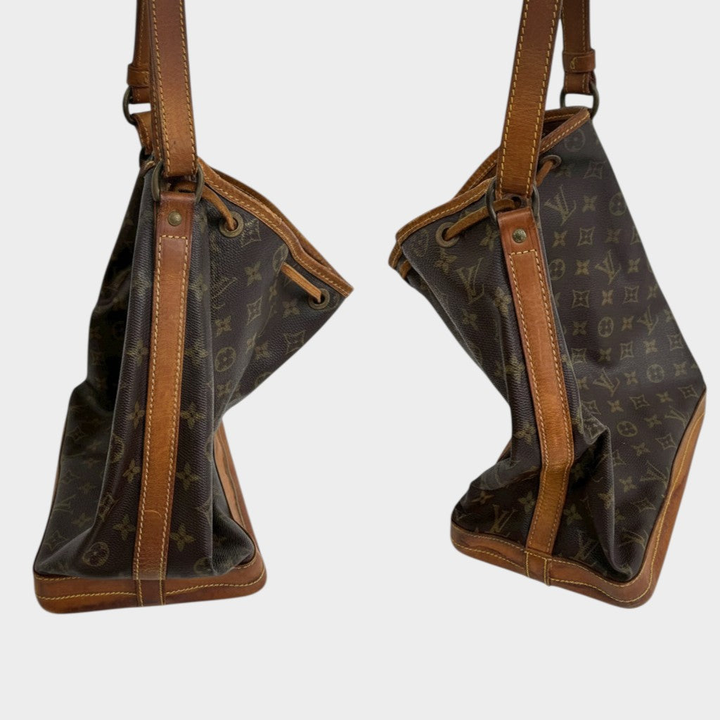 LOUIS VUITTON Noe M42224/AR0970 Shoulder Bag, Monogram Canvas, Louis Vuitton, Brown, Gold Hardware, Drawstring, Women's