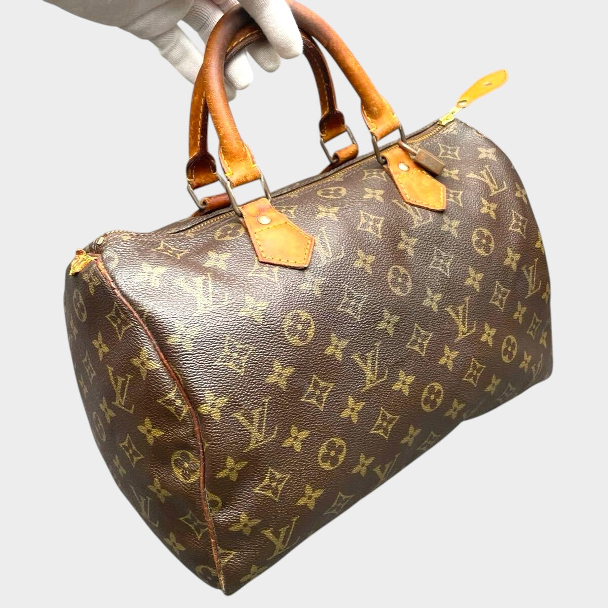 LOUIS VUITTON Monogram Speedy 30 M41526 Handbag Serial 853SA