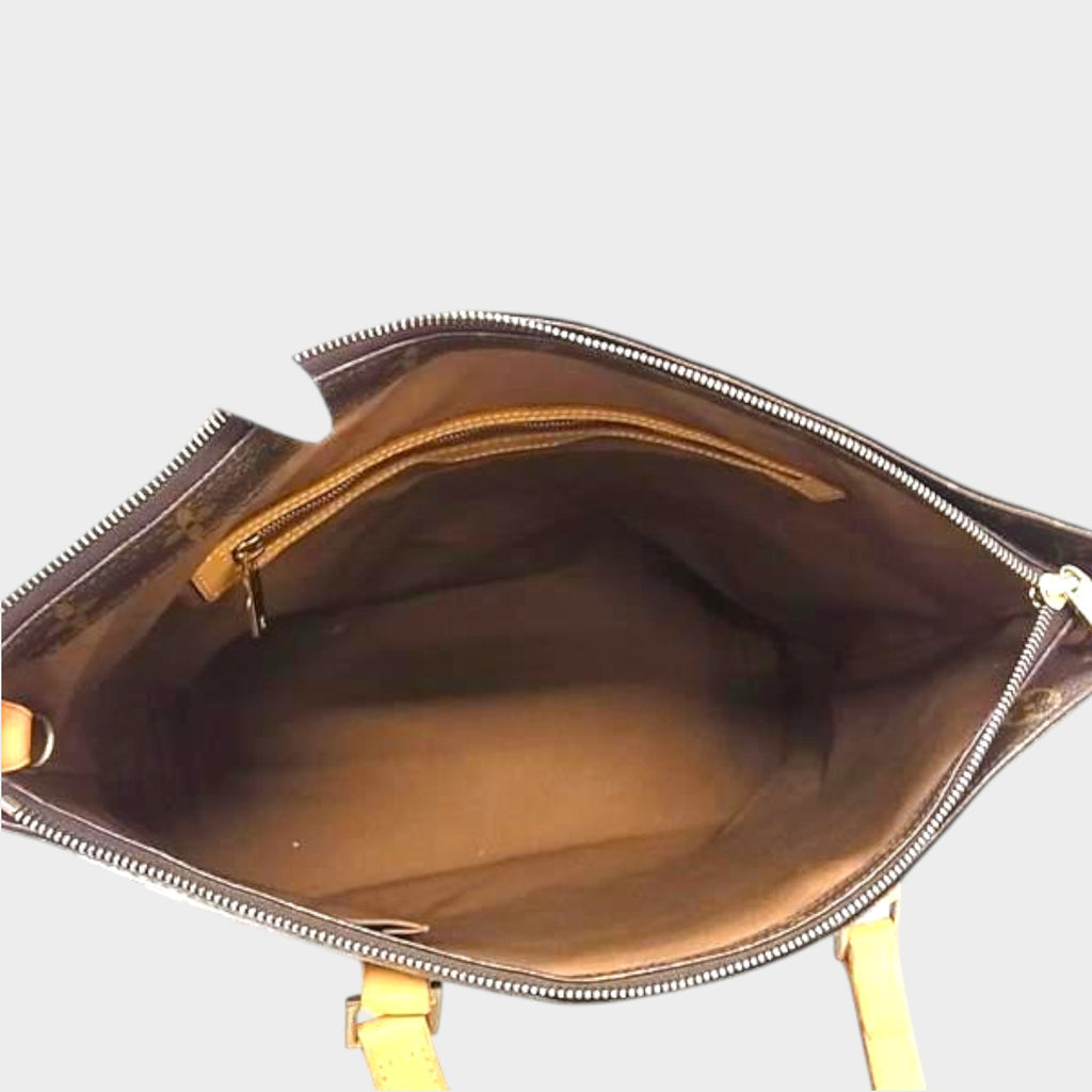LOUIS VUITTON M51151 Cabas Mezzo Monogram Shoulder Bag Tote Bag Women's Brown DB5001
