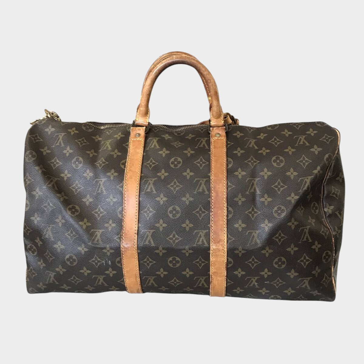 Louis Vuitton Monogram Keepall 50 Boston Bag, Brown, Tasche