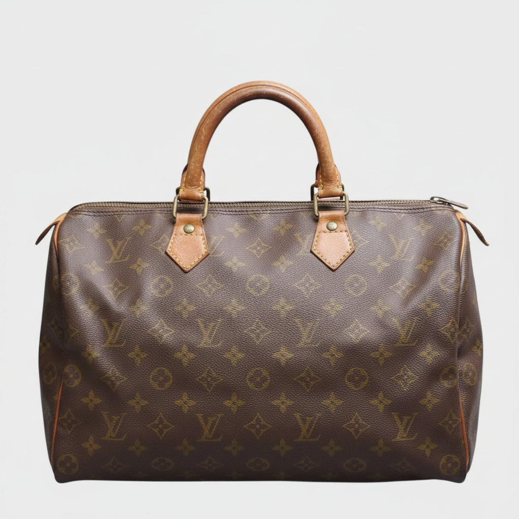 Louis Vuitton Monogram Speedy 35 Boston Bag M41524/Leather/Tasche