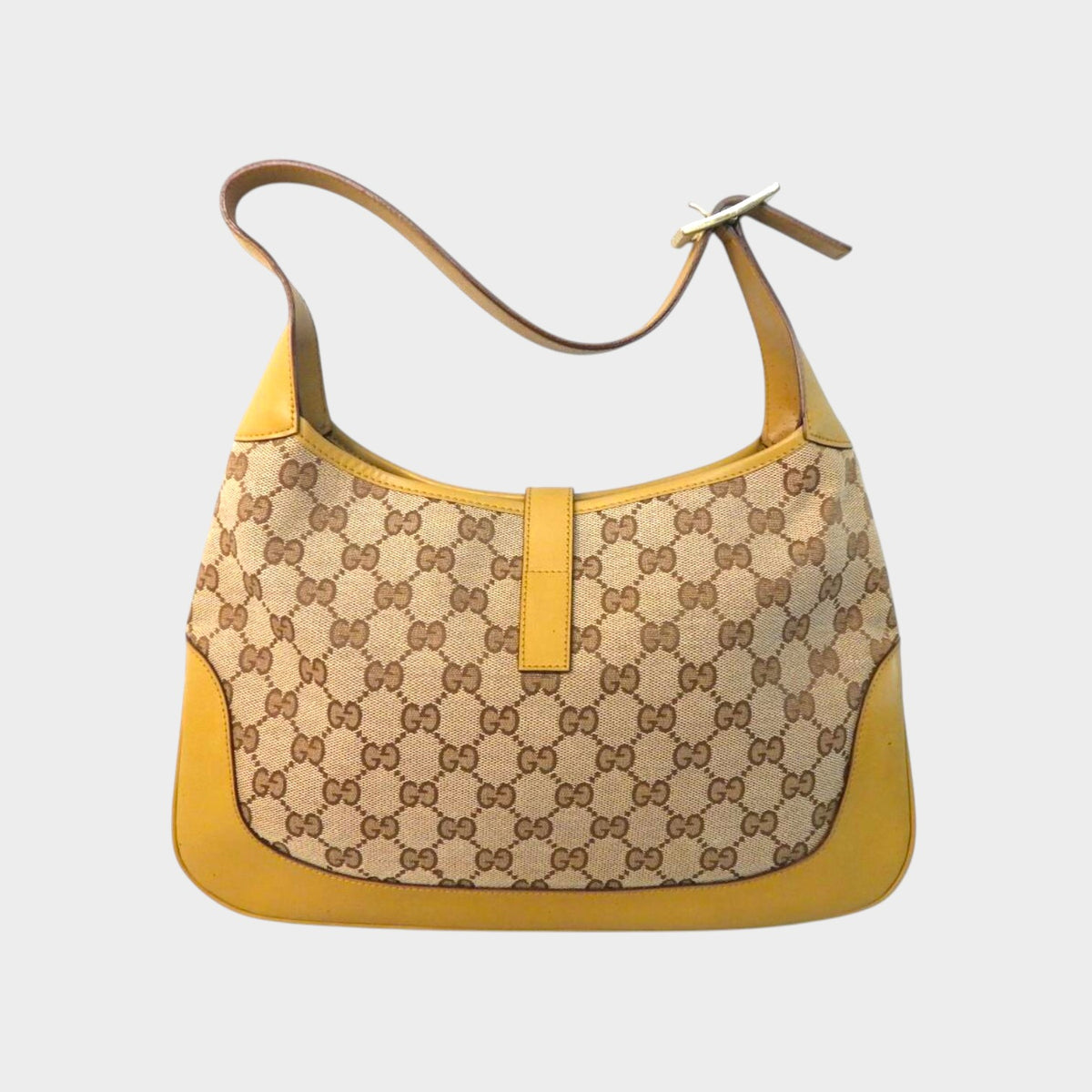 GUCCI GG Canvas Jackie Sherry Line One Shoulder Tasche