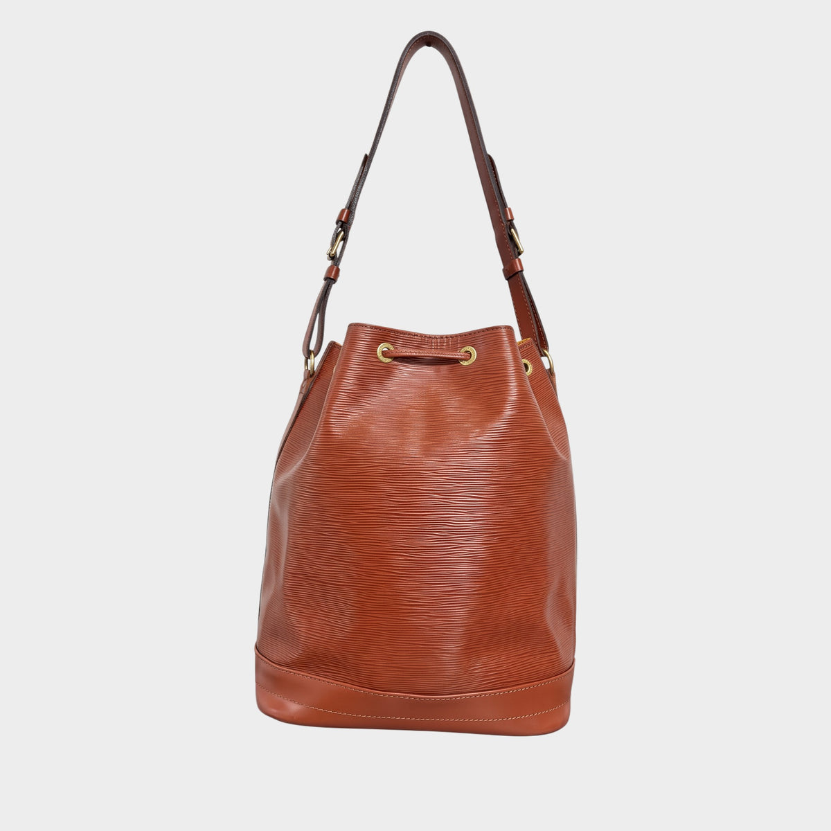 Louis Vuitton Epi Noe Shoulder Bag, Drawstring, Kenya Brown, M44003 Tasche
