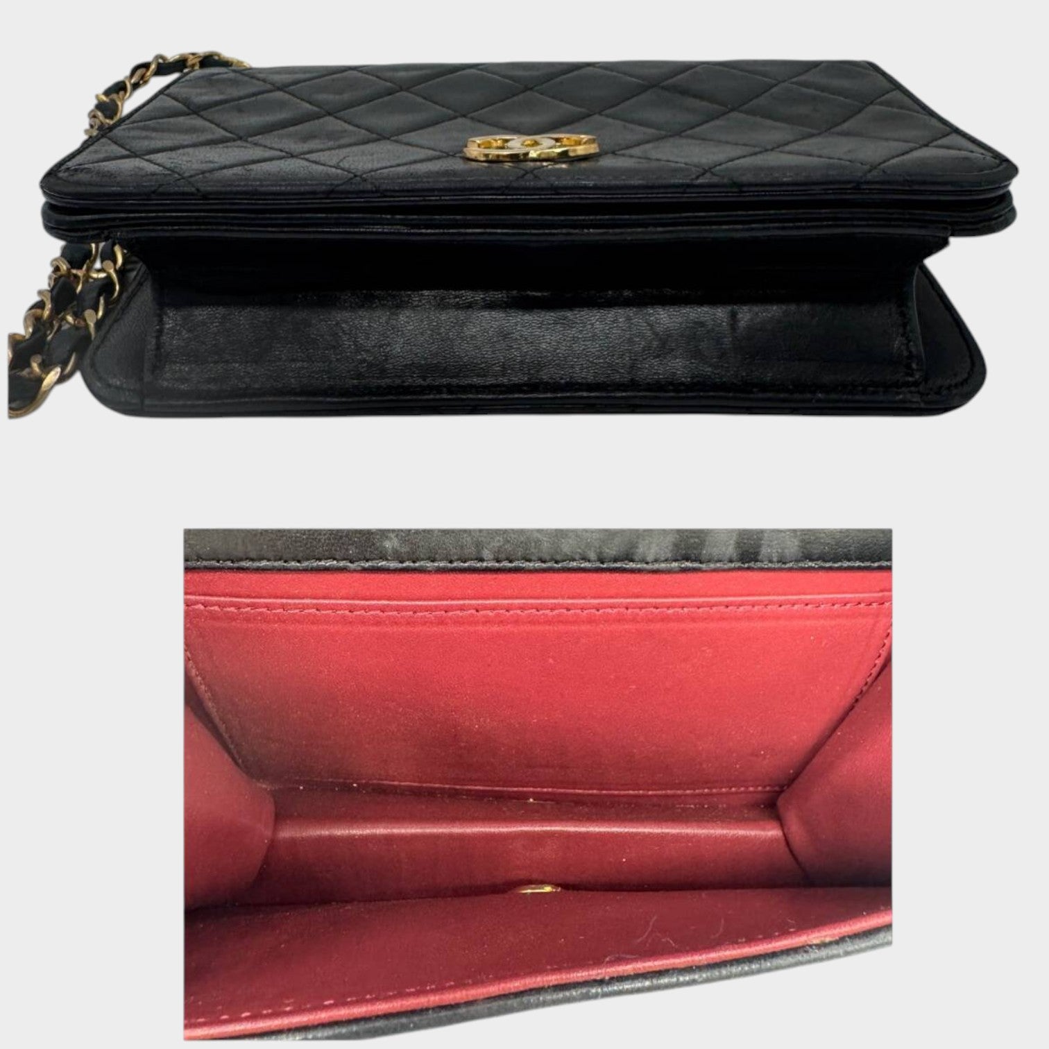 CHANEL Matelassé Coco Mark Push-Lock Chain Shoulder Bag