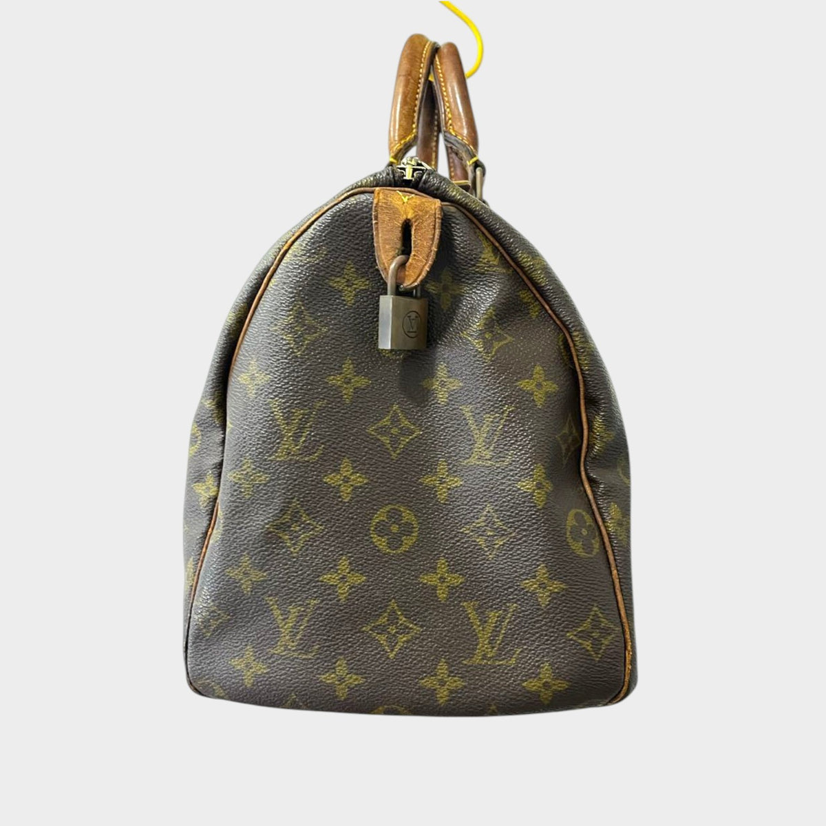 LOUIS VUITTON Monogram Speedy 35 with Padlock (Key not included) Tasche