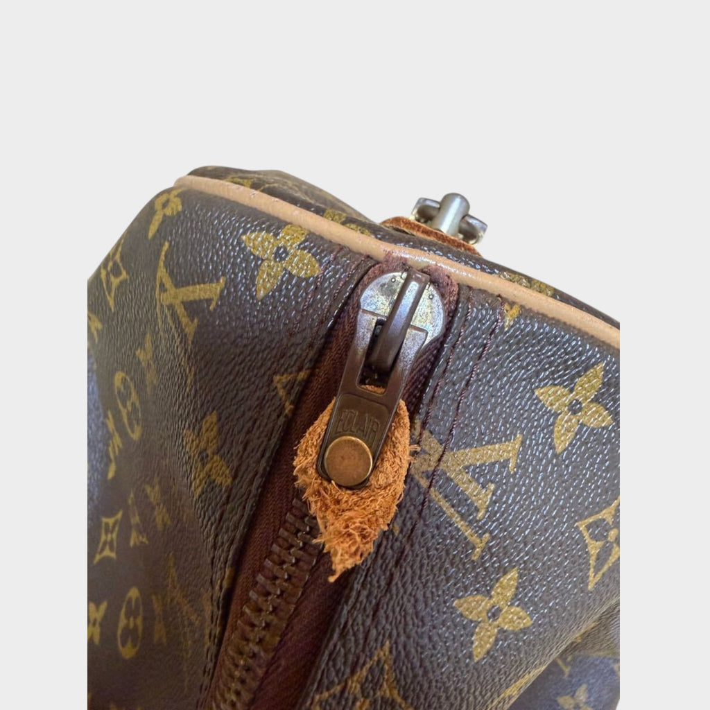 Louis Vuitton Monogram Keepall 50 Boston Bag, aftermarket leather repair, Tasche