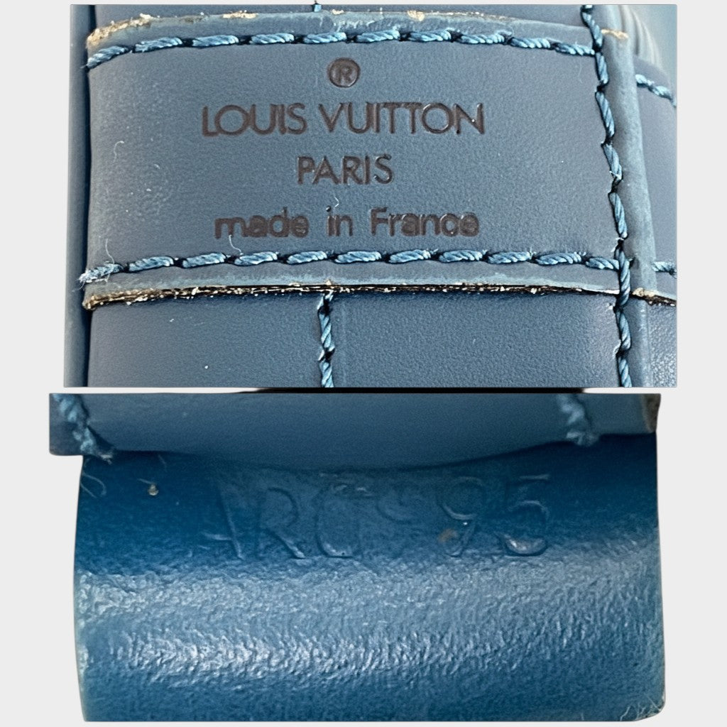 Louis Vuitton Epi Noe Drawstring Shoulder Bag One Shoulder Leather Toledo Blue
