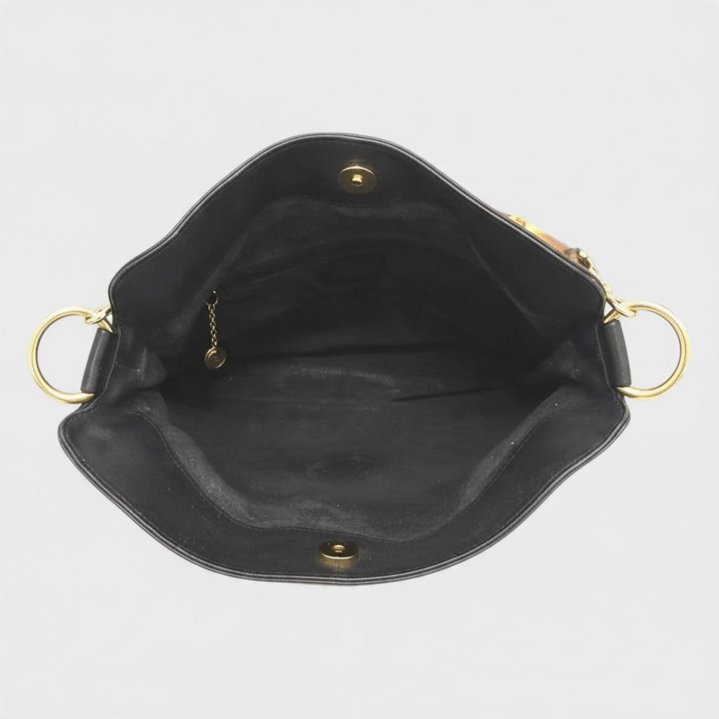 GUCCI Bamboo Leather One-Handle Handbag Tasche