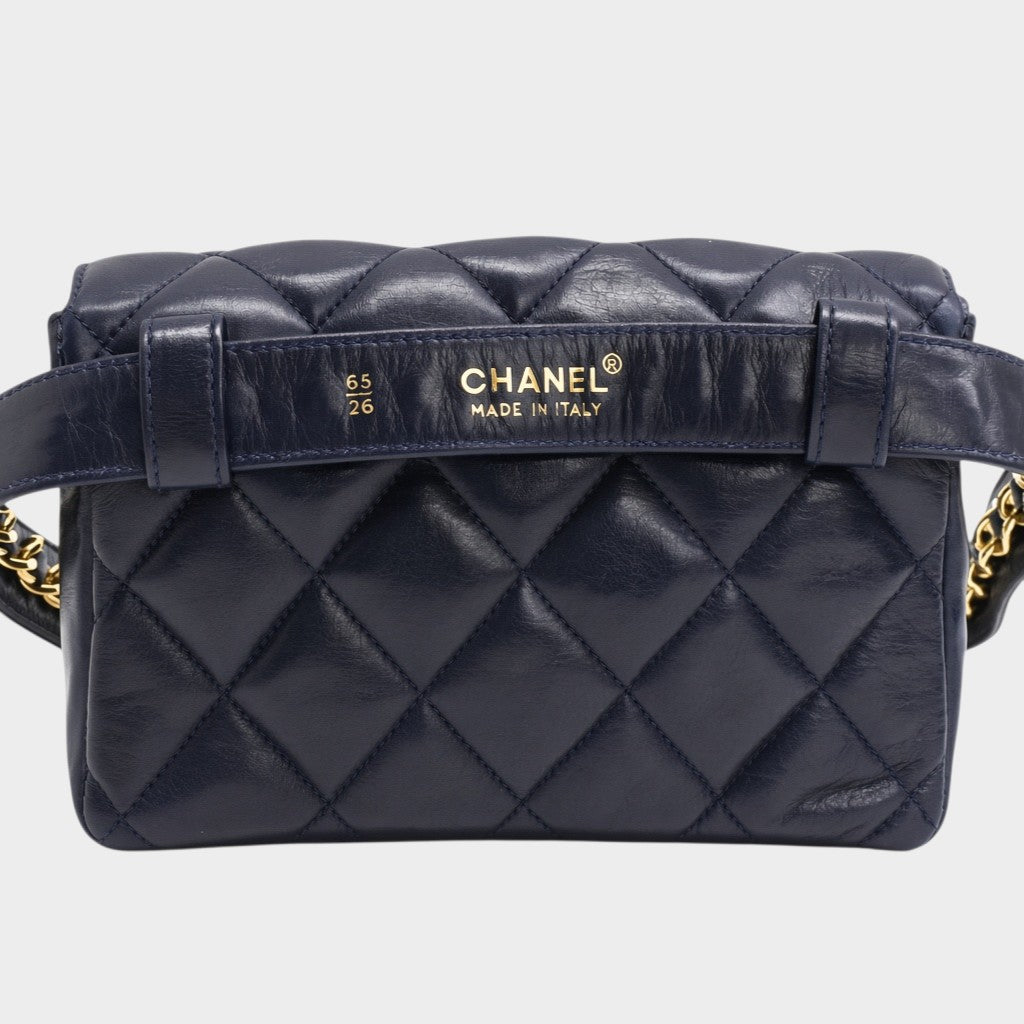 Excellent Condition CHANEL Chanel Waist Pouch Body Bag Coco Mark Tasche