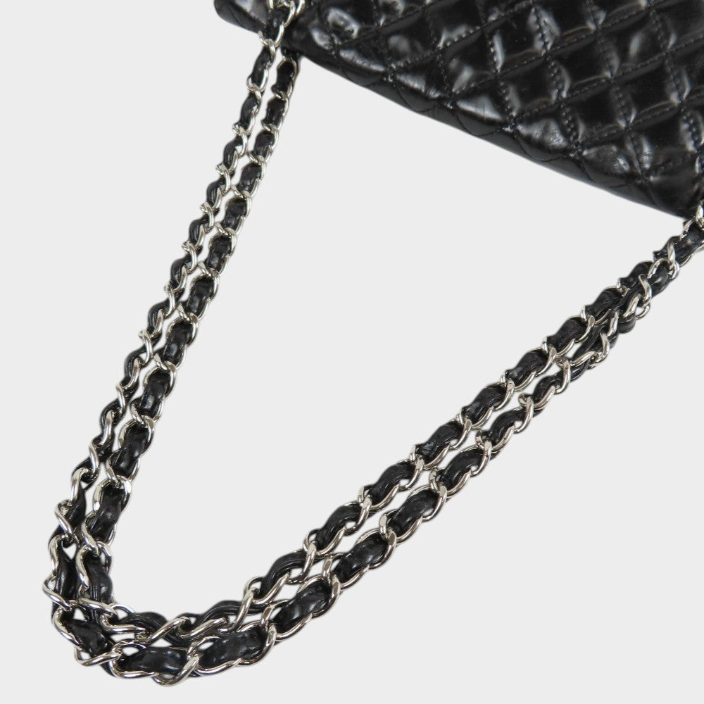 HANEL Chanel Matelassé Coco Mark Turnlock Chain Shoulder Bag Vintage Black
