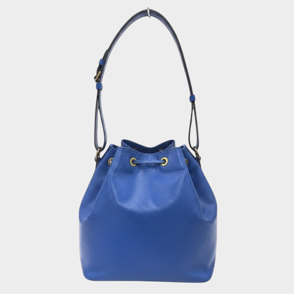 Louis Vuitton Epi Noe M44005 Drawstring Shoulder Bag, Toledo Blue, Women's
