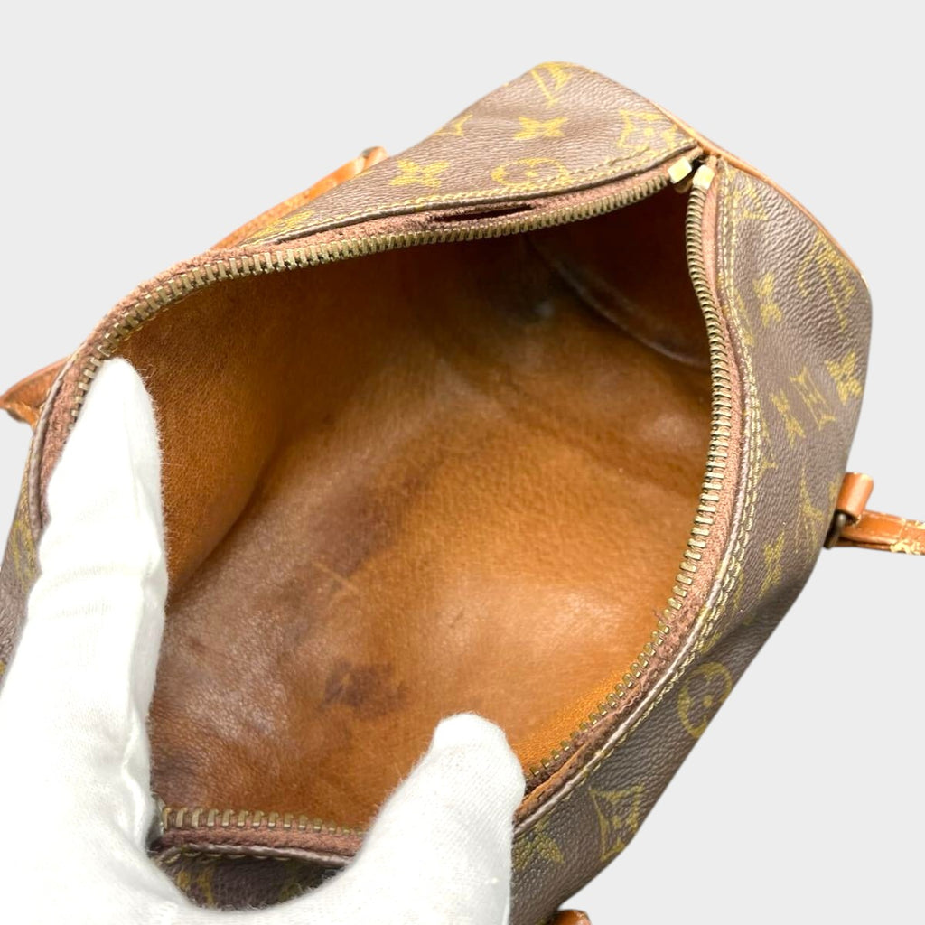 Louis Vuitton Papillon Mini Boston Handbag, LV, approximately 25cm wide, vintage, as-is condition