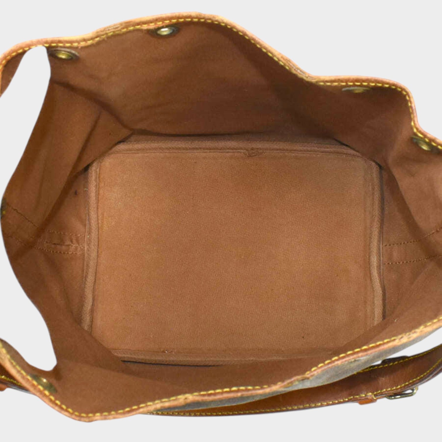 Louis Vuitton Shoulder Bag Petit Noe M42226 Monogram Canvas Leather Brown