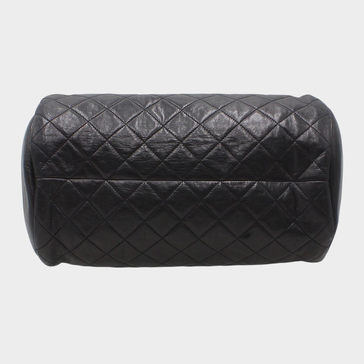 Chanel Matelassé Chain Shoulder Bag, Coco Mark, Barrel Shape, Tasche