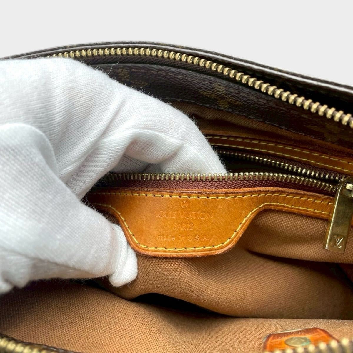 LOUIS VUITTON Monogram Cabas Piano Tote Bag M51148 Serial SD0092