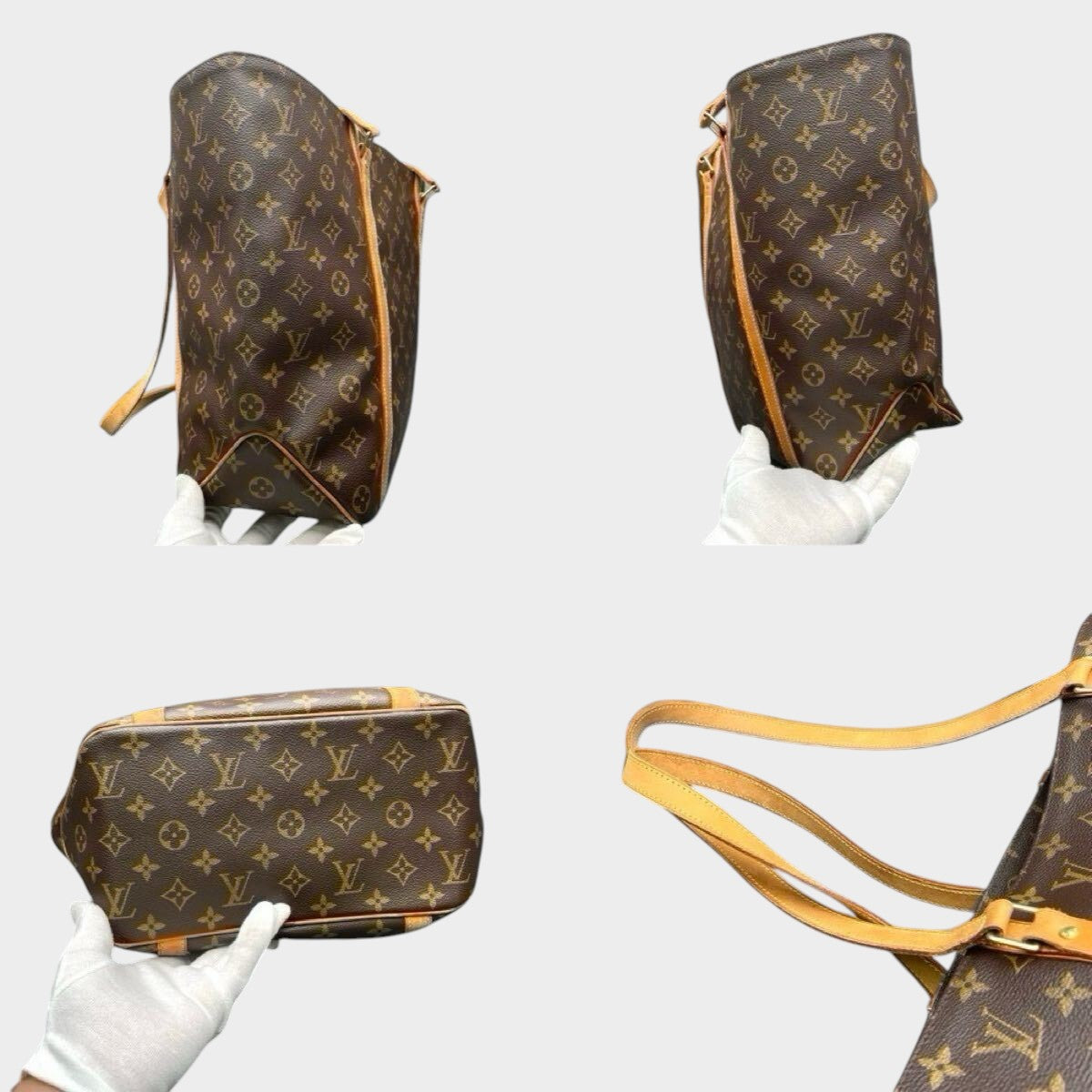 Louis Vuitton Monogram Sac Shopping Tote Bag M51108 Serial MB0021