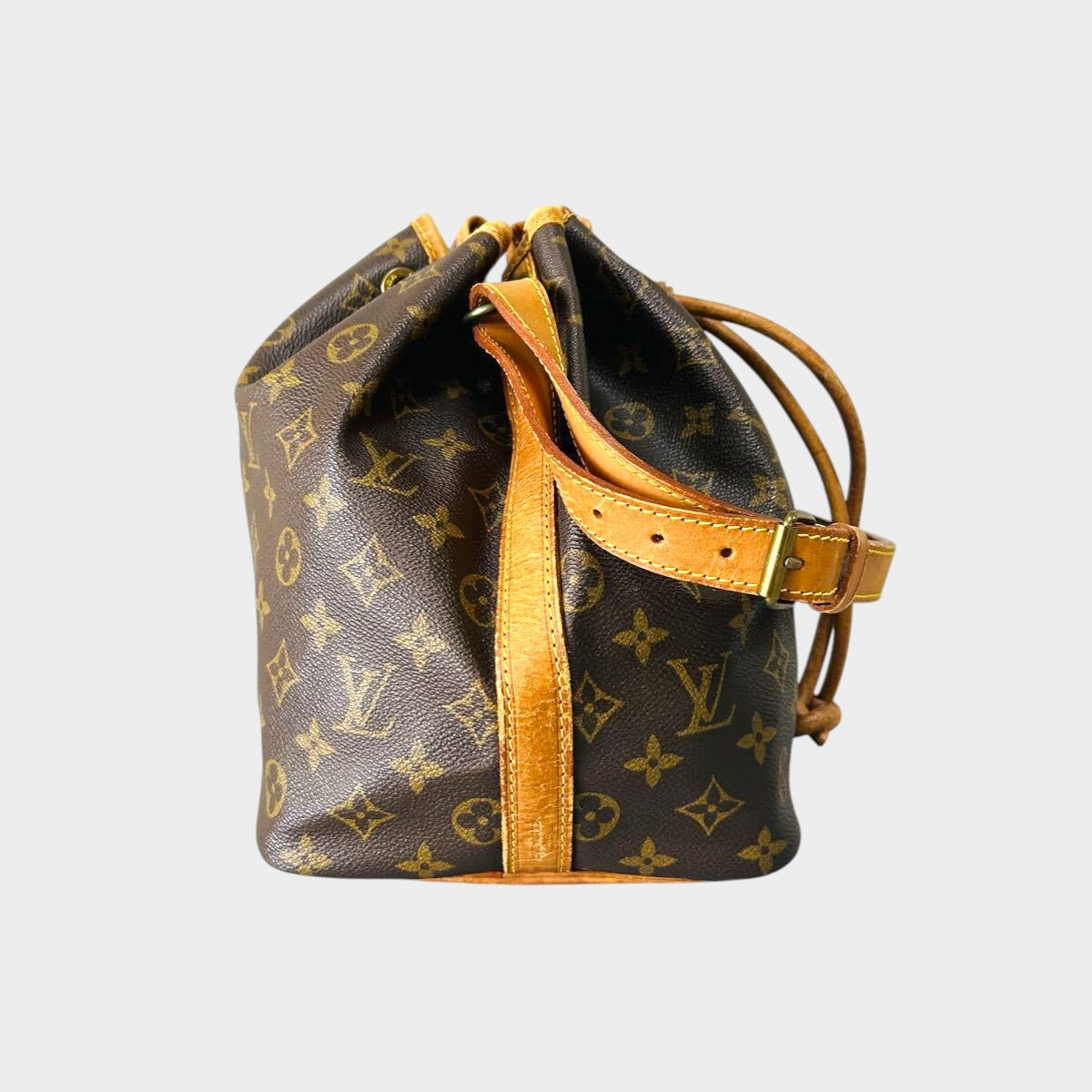 Louis Vuitton Shoulder Bag Petit Noé Drawstring Bag M42226 Monogram Brown Authentic Genuine Product