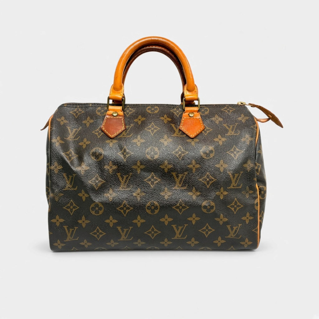 Louis Vuitton Monogram Speedy 30 M41526 Handbag Leather Mini Tasche