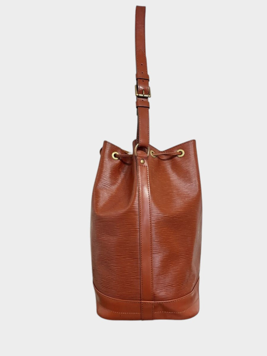Louis Vuitton Epi Noe Shoulder Bag, Drawstring, Kenya Brown, M44003 Tasche