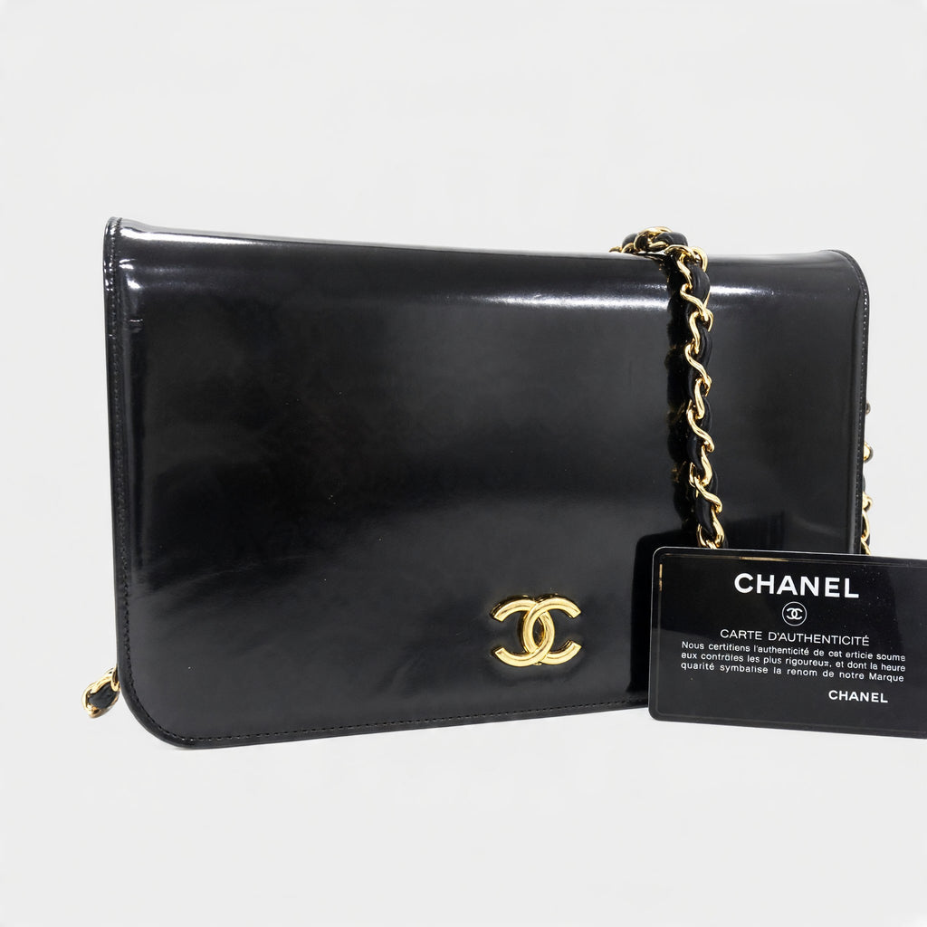 Chanel Coco Mark Leather Gold Hardware One Shoulder Bag Tasche