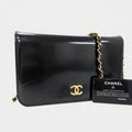 Chanel Coco Mark Leather Gold Hardware One Shoulder Bag Tasche