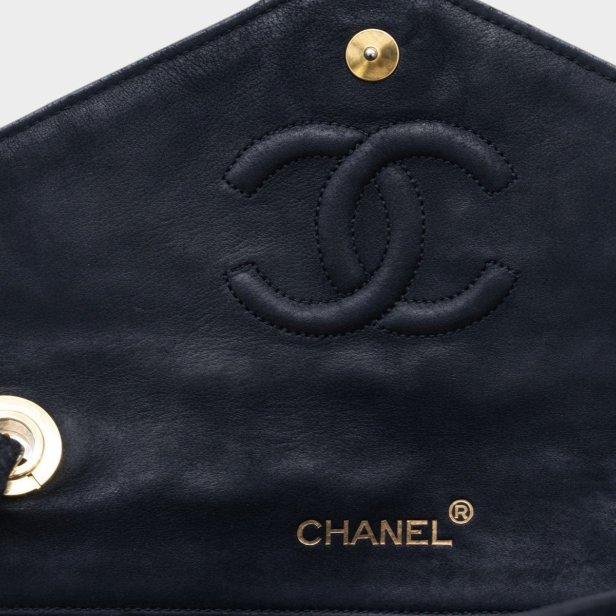 Chanel Matelassé Suede x Rhinestone Shoulder Bag, Black, Tasche