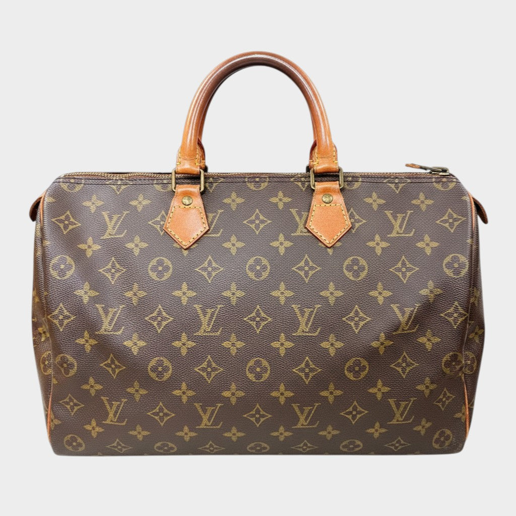 LOUIS VUITTON Monogram Line Speedy 35 Handbag M41524