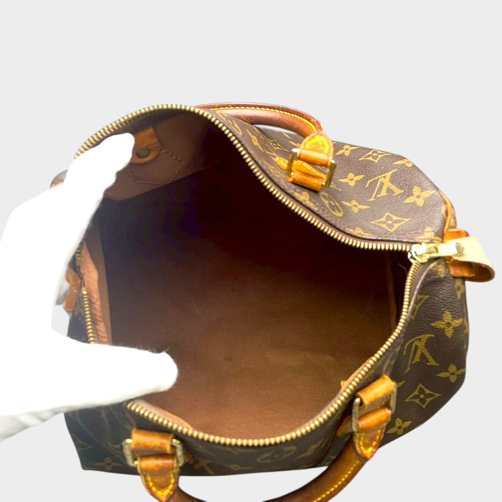 LOUIS VUITTON Monogram Speedy 30 M41526 Handbag Serial SP0968