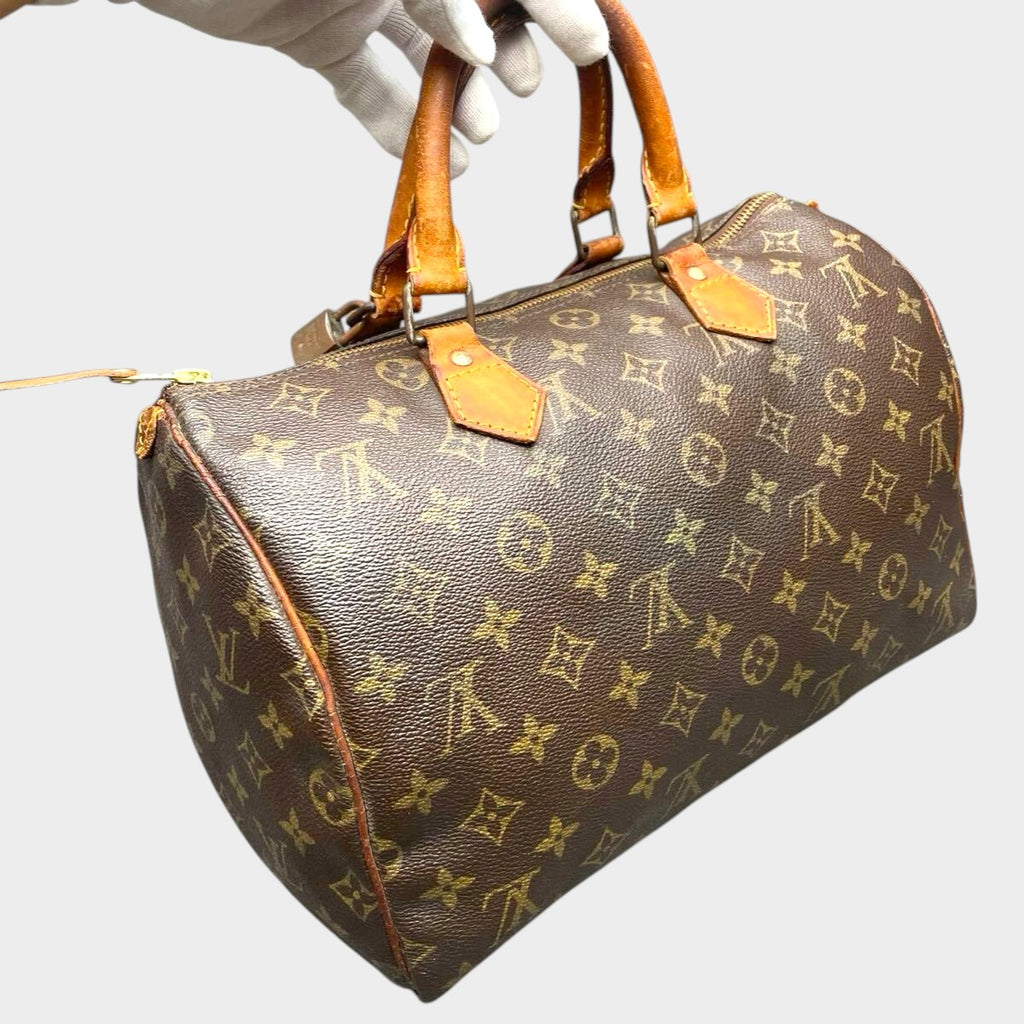 LOUIS VUITTON Monogram Speedy 30 M41526 Handbag Serial 853SA