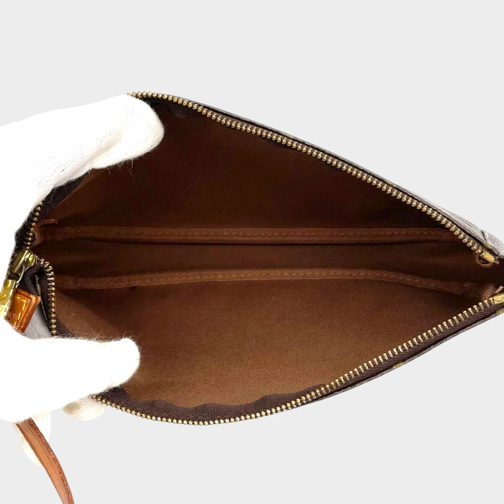 Excellent Condition LOUIS VUITTON Monogram Pochette Accessoires Accessory Pouch Handbag M51980